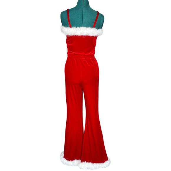 Holly Cupid Red Velvet Christmas Set Faux Fur Trim Women’s Small | Sexy Santa - Picture 2 of 10